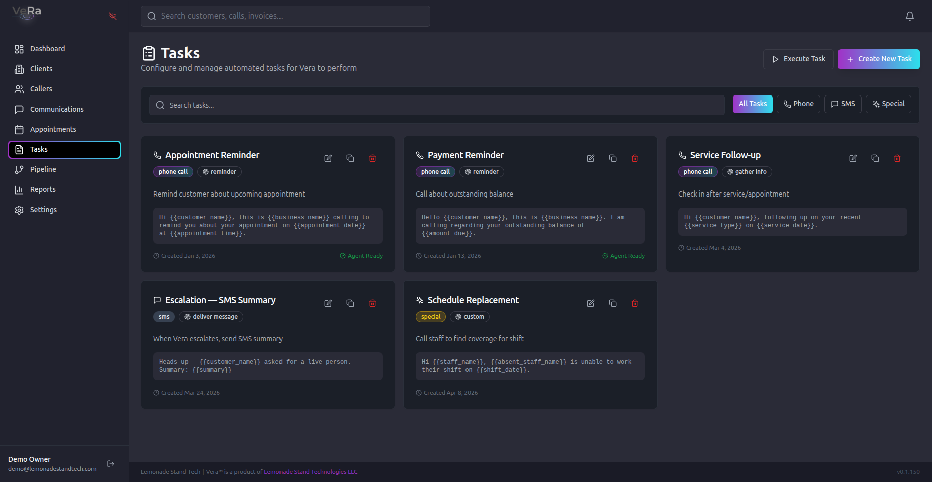 Task builder + task library